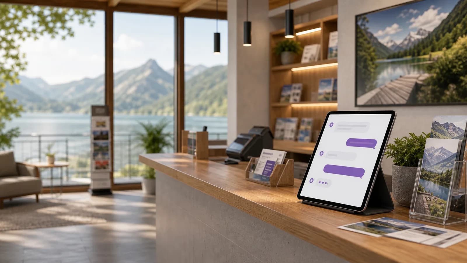 Tourismus-Information mit digitalem Assistenten für Besucherfragen
